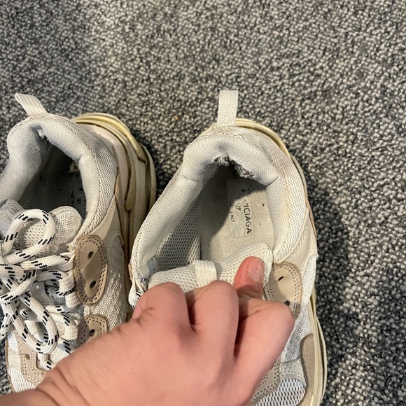 For Sale: Balenciaga Triple S Sneakers - Beige, Size 39 - Picture 3 of 11